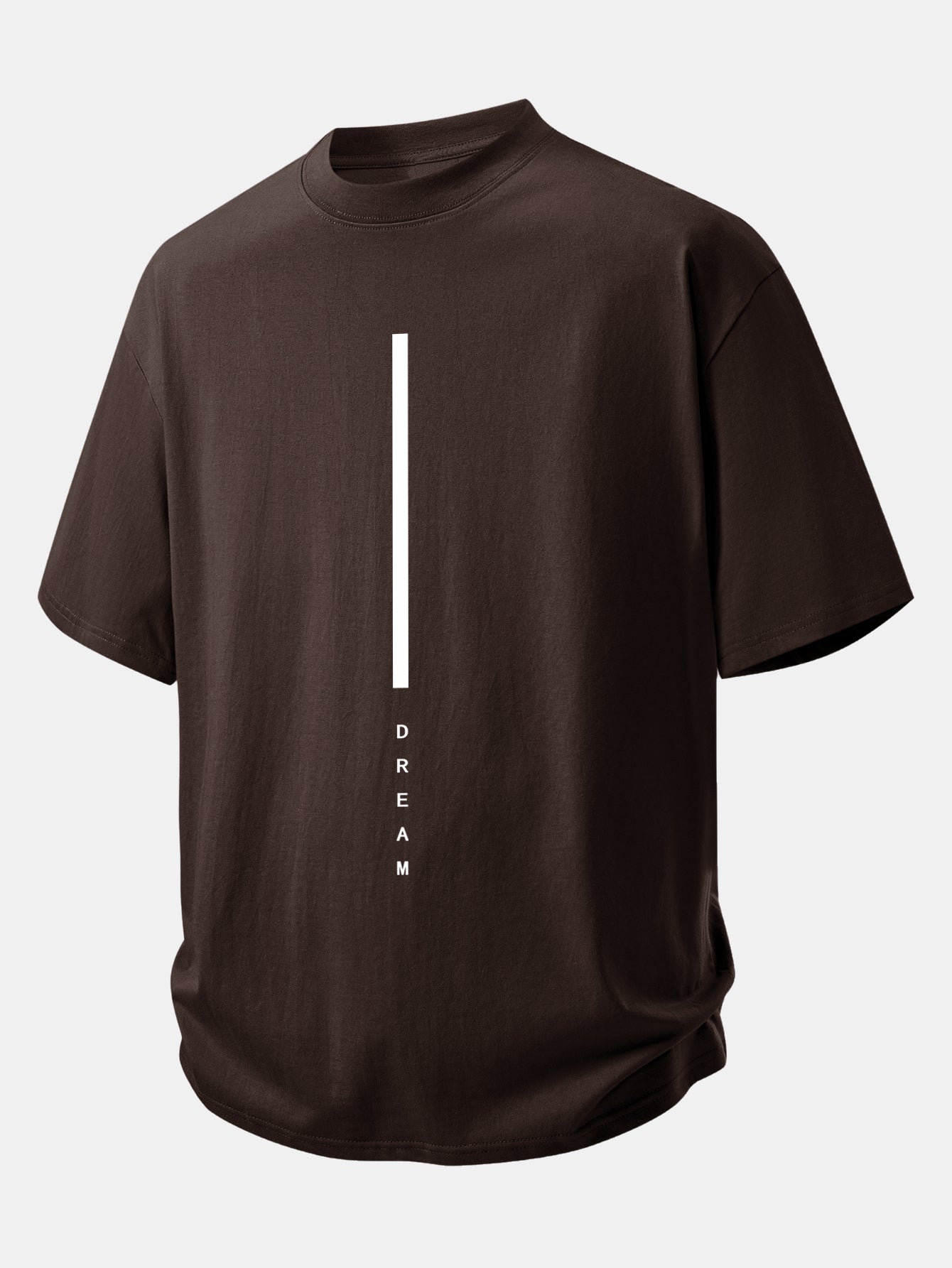 Relax Fit Dream Stripe Print Cotton T-Shirt