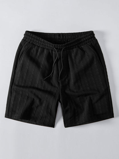 Relax Fit Twisted Jacquard T-Shirt & 7″ Shorts Set