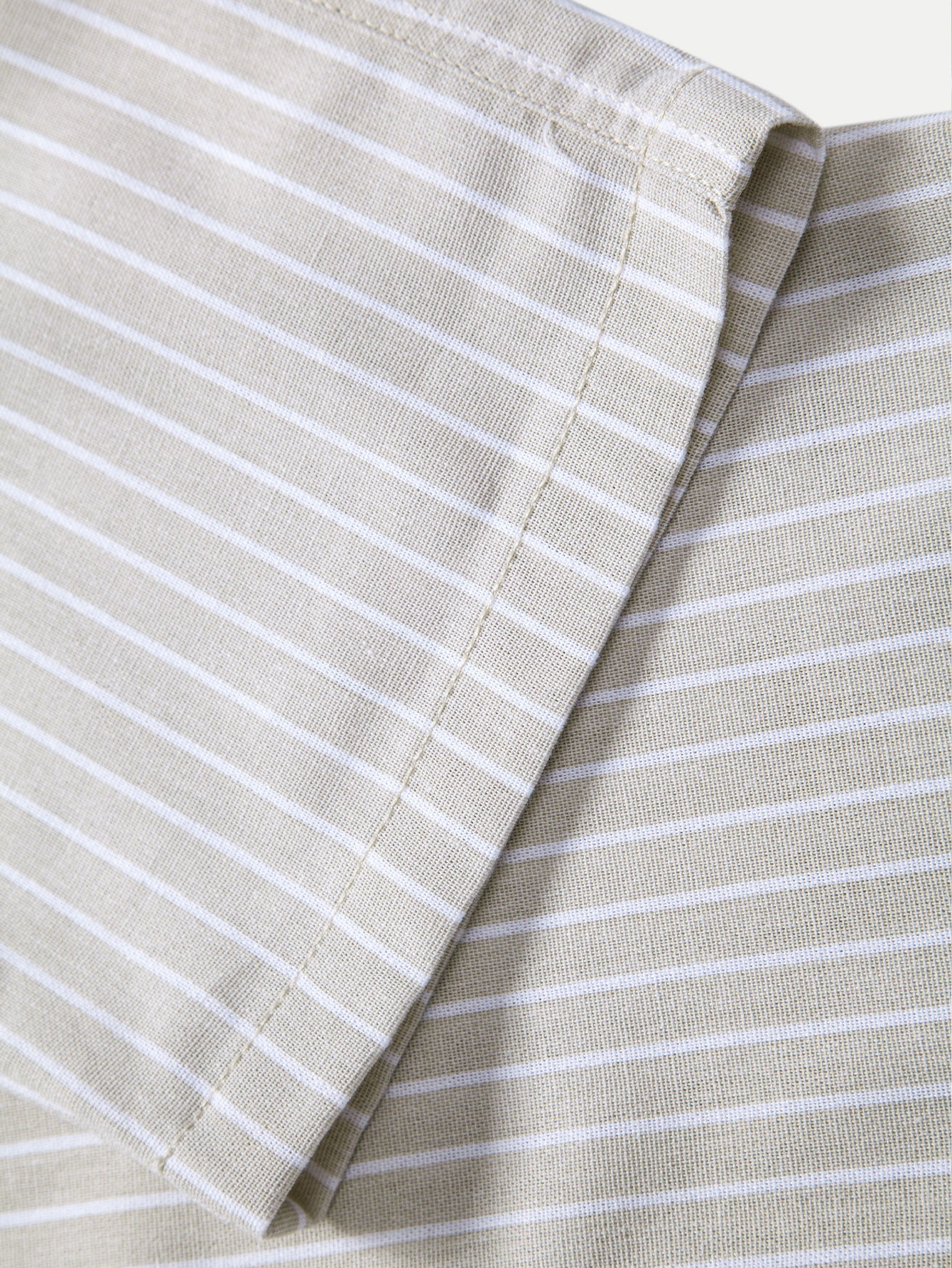 Stripe Straight Leg Linen Pants