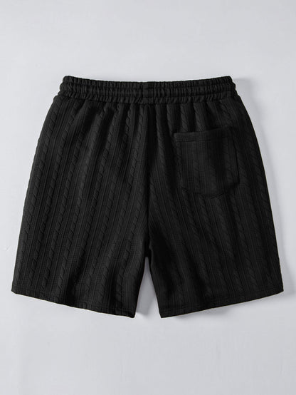 Relax Fit Twisted Jacquard T-Shirt & 7″ Shorts Set