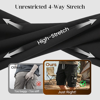 Men's Casual Drawstring Capri Cargo Pants
