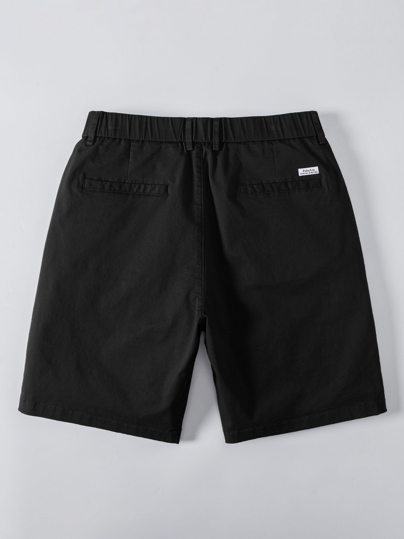 Geometric Jacquard Johnny Collar Polo & Elastic Waist Chino Shorts