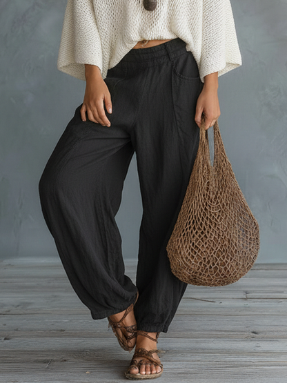 Cape Sleeve Sweater & Harem Pants Set