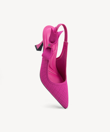 EverLush Bowknot Pointed Toe Heeled Slingback