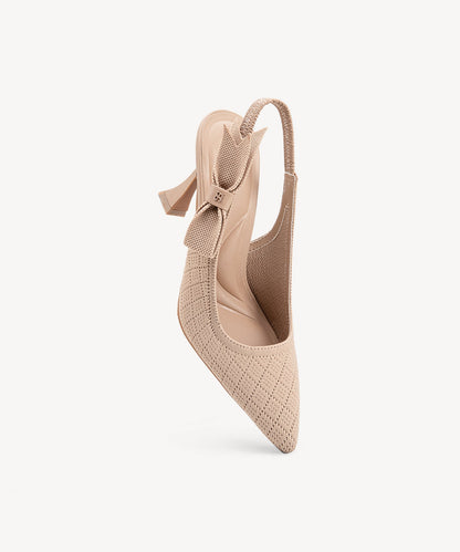 EverLush Bowknot Pointed Toe Heeled Slingback