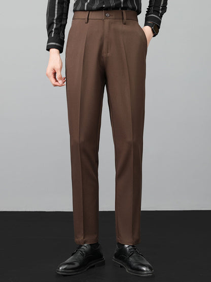 Contrast Trim Crew Neck Knit T-Shirt & Slim Fit Tapered Trousers