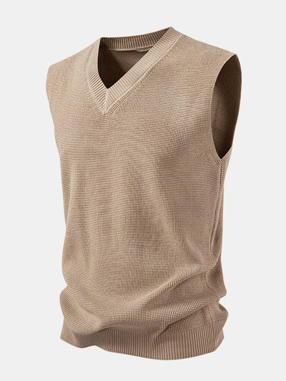 V-Neck Knit Vest