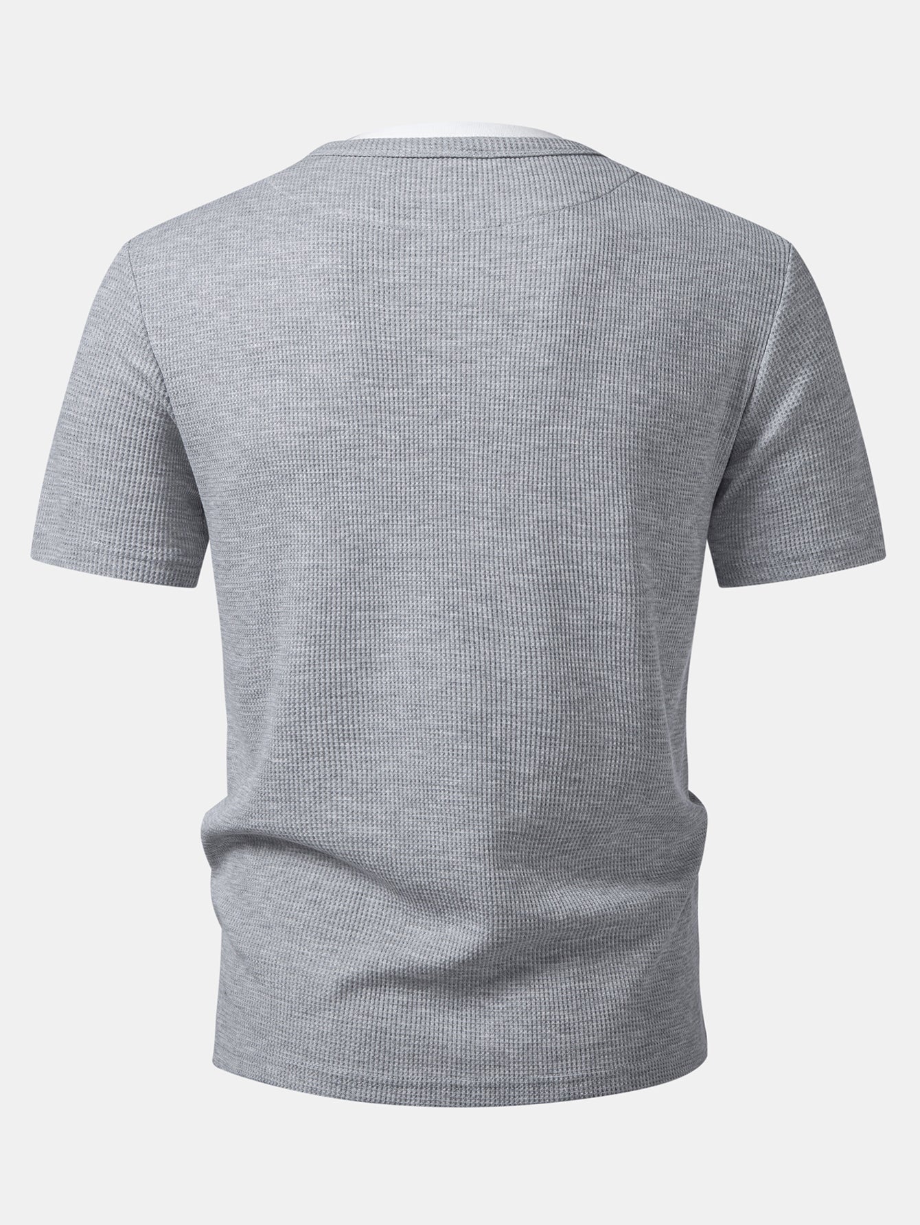2 In 1 Waffle Henley Shirt