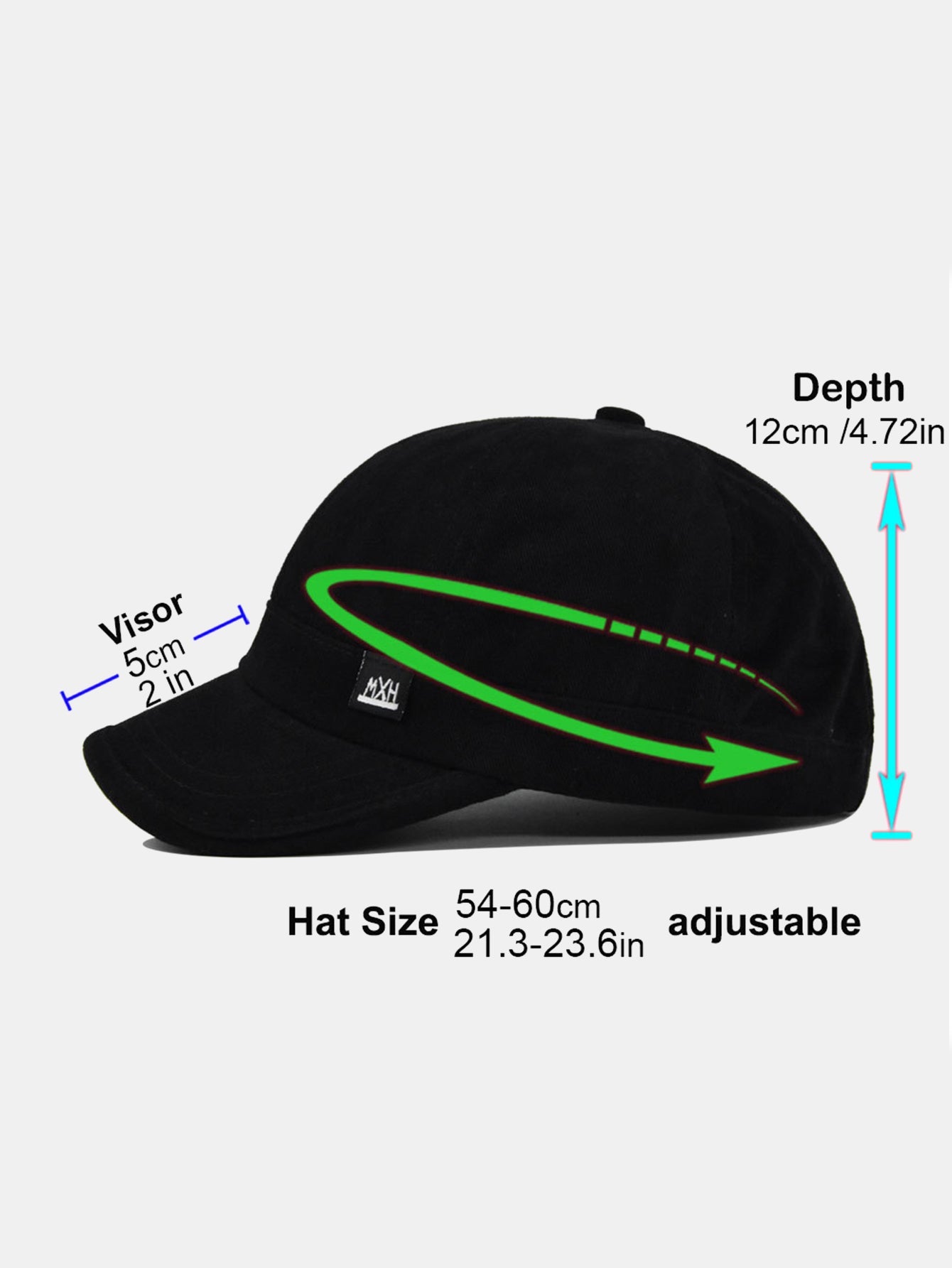 Minimalist Adjustable Solid-Color Cotton Baseball Cap With Short Brim