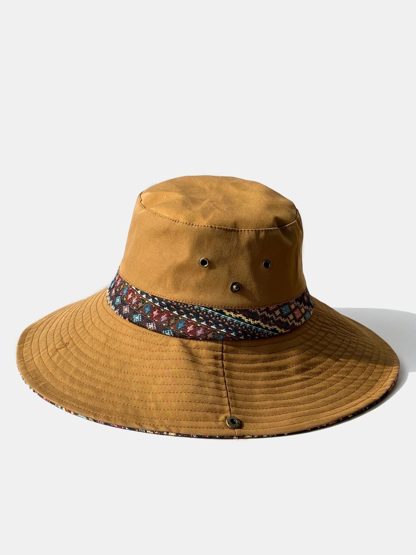 Bohemian-Style Embroidered Sun Hat - Ideal For Music Festivals And Outdoor Wear
