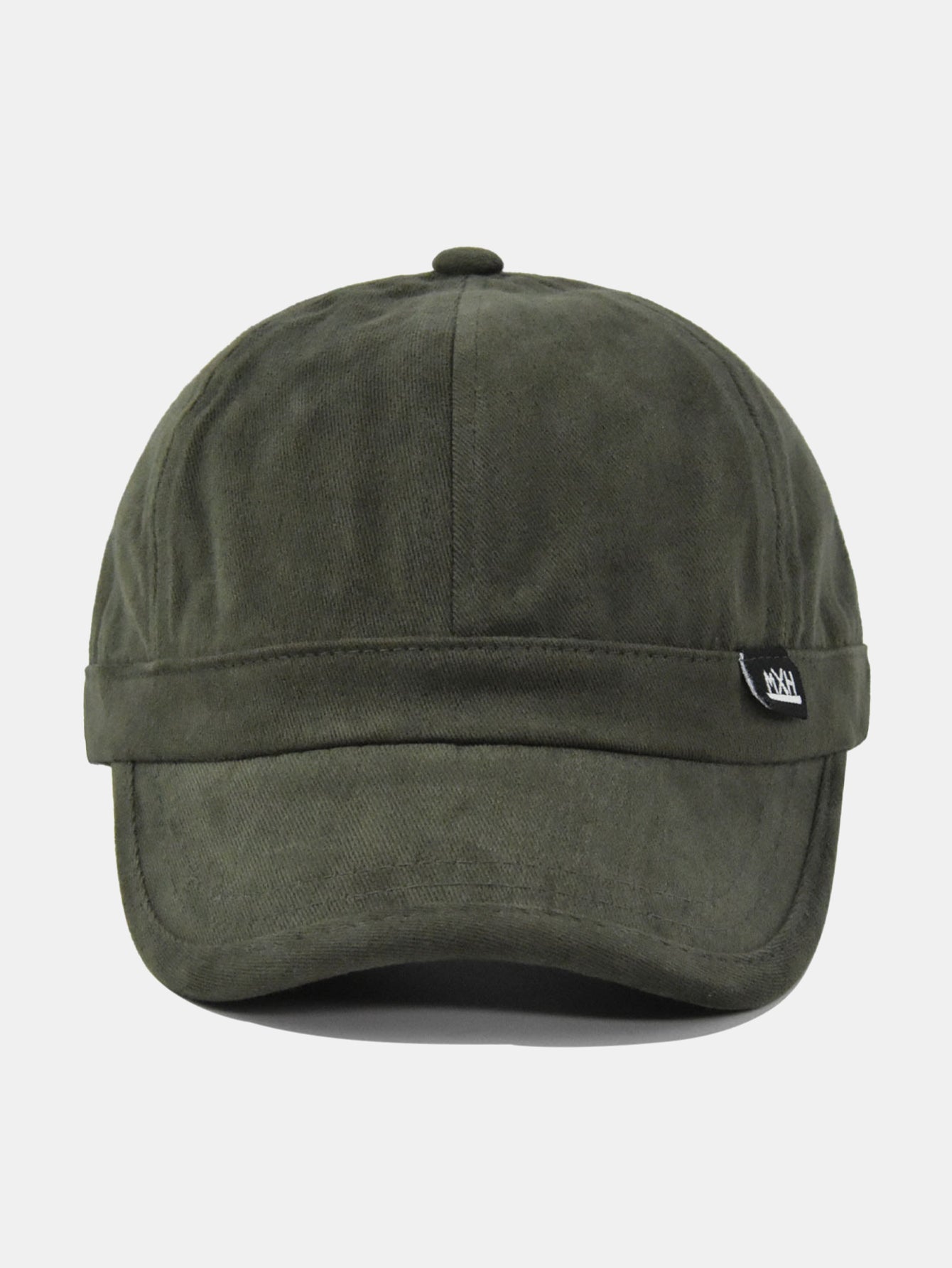 Minimalist Adjustable Solid-Color Cotton Baseball Cap With Short Brim