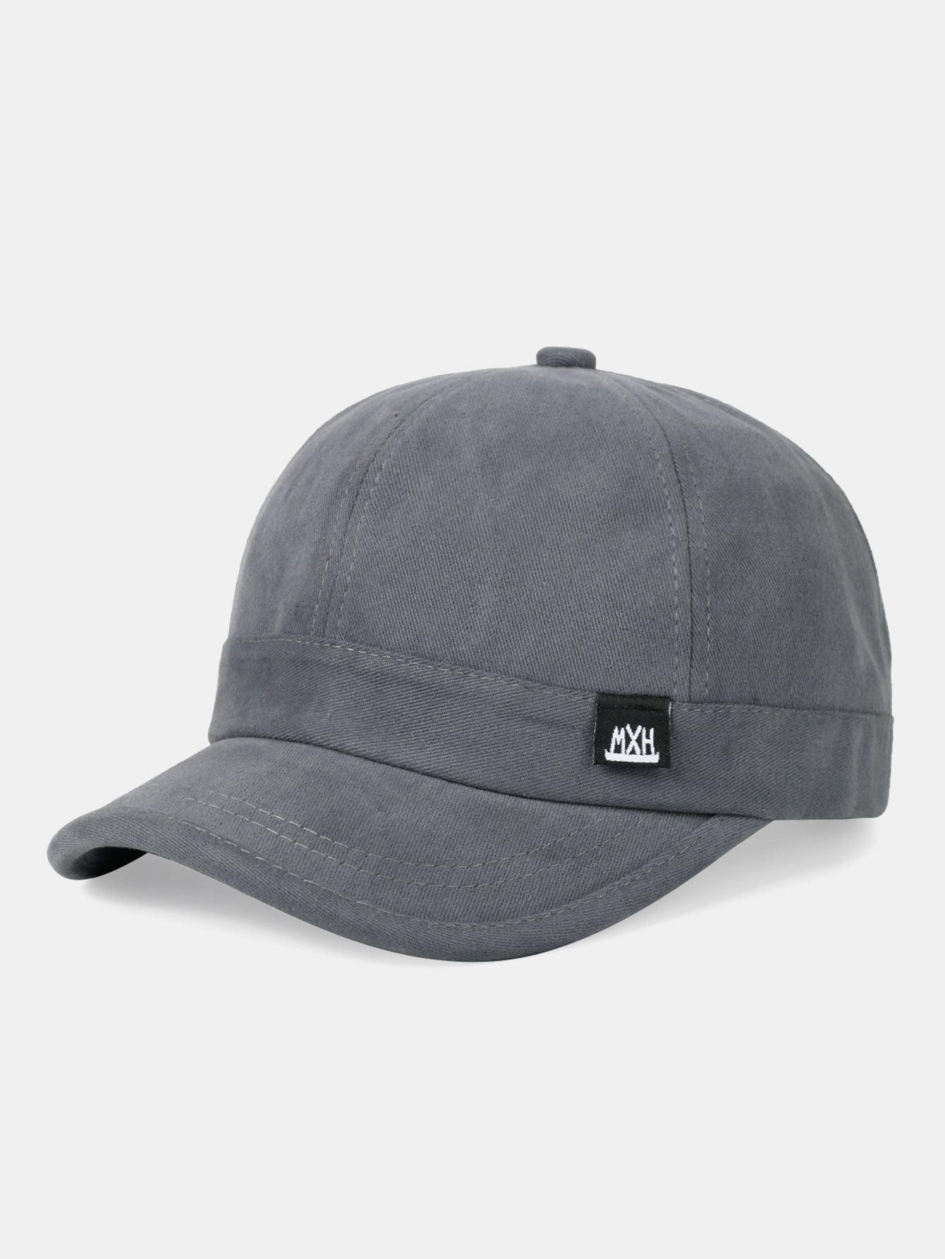 Minimalist Adjustable Solid-Color Cotton Baseball Cap With Short Brim