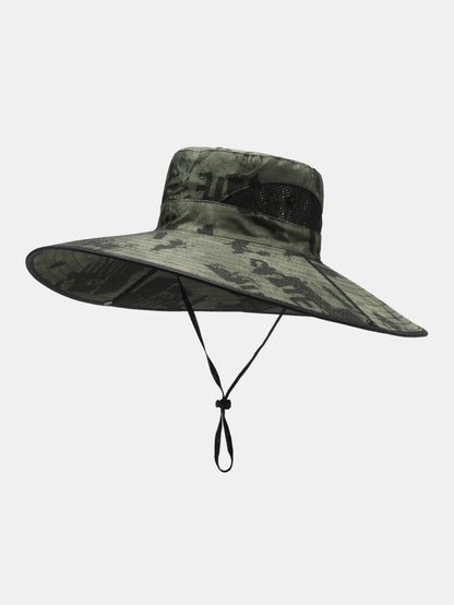 Extra-Wide Brim Breathable Bucket Hat Ideal For Outdoor Activities