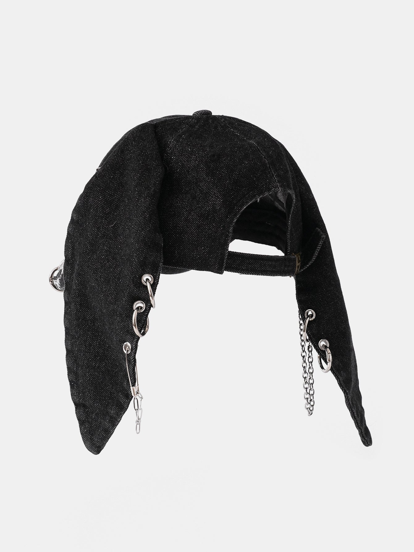 Punk Street Hip Hop Style Distressed Rabbit Ear Baseball Cap