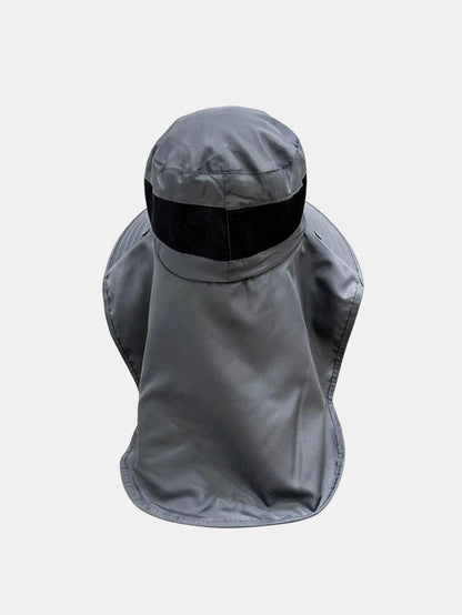Wide Brim Bucket Hat with Detachable Face & Neck Flap