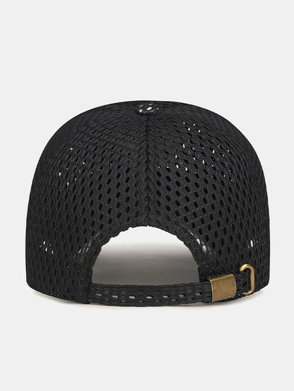 Adjustable Breathable Embroidered Men's Mesh Baseball Hat