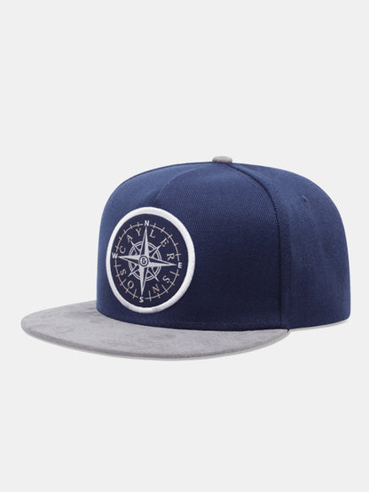 Trendy Hip-hop Compass Embroidered Baseball Cap