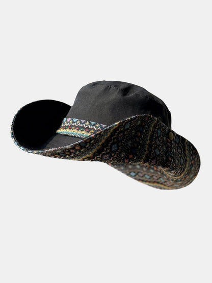 Bohemian-Style Embroidered Sun Hat - Ideal For Music Festivals And Outdoor Wear