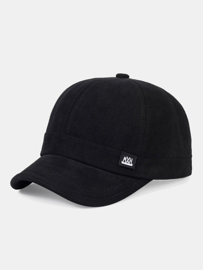 Minimalist Adjustable Solid-Color Cotton Baseball Cap With Short Brim