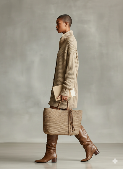 Camel Button-Front Oversized Mini Cardigan Dress
