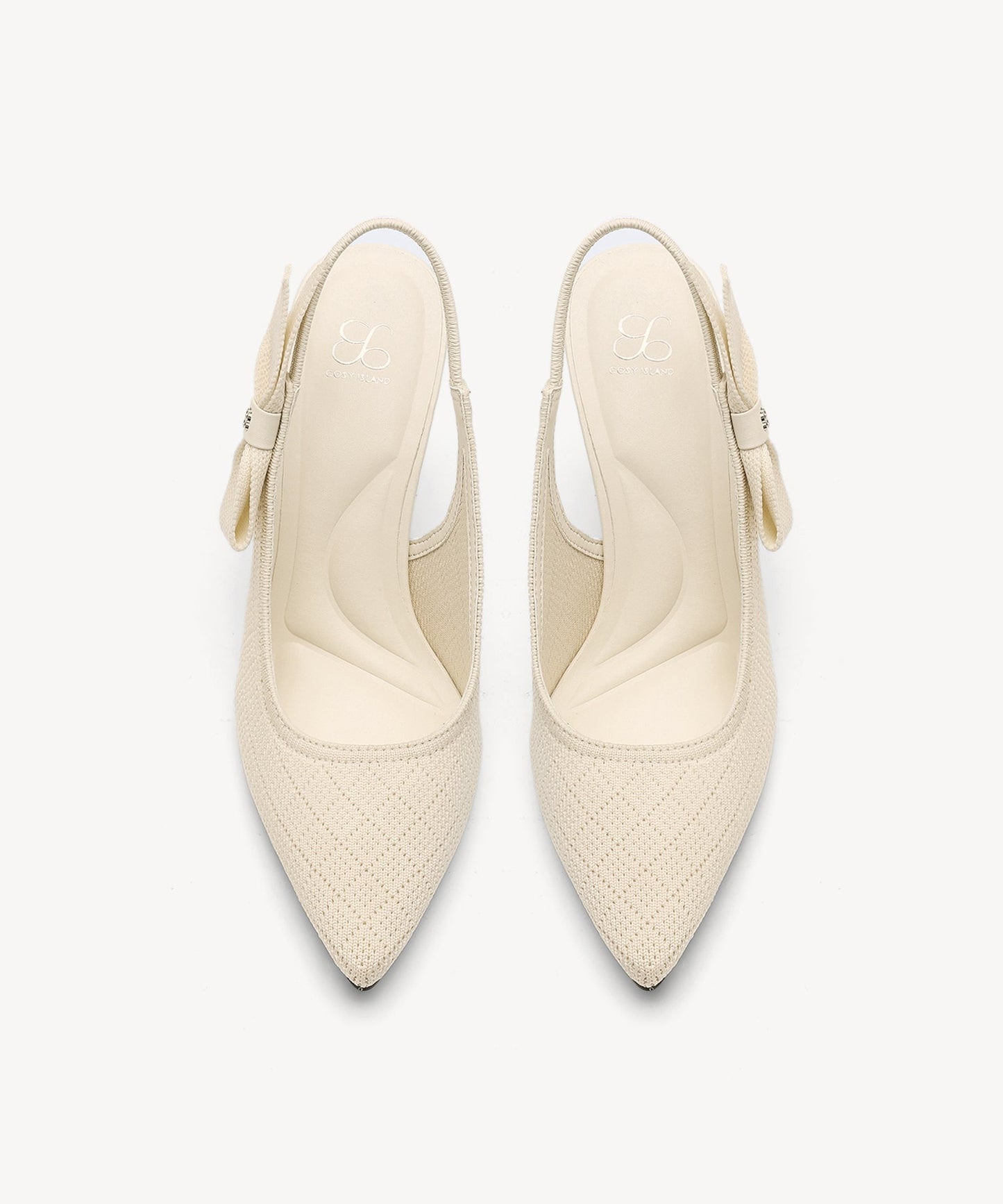 EverLush Bowknot Pointed Toe Heeled Slingback