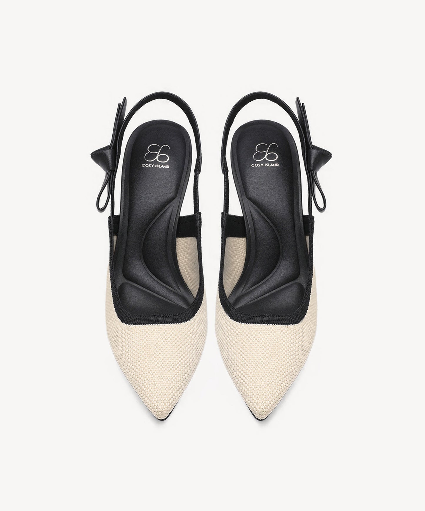 EverLush Bowknot Pointed Toe Heeled Slingback