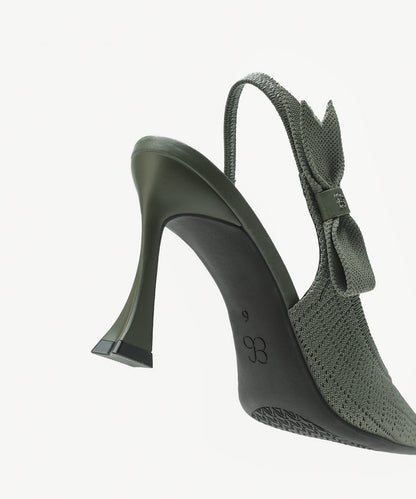 EverLush Bowknot Pointed Toe Heeled Slingback