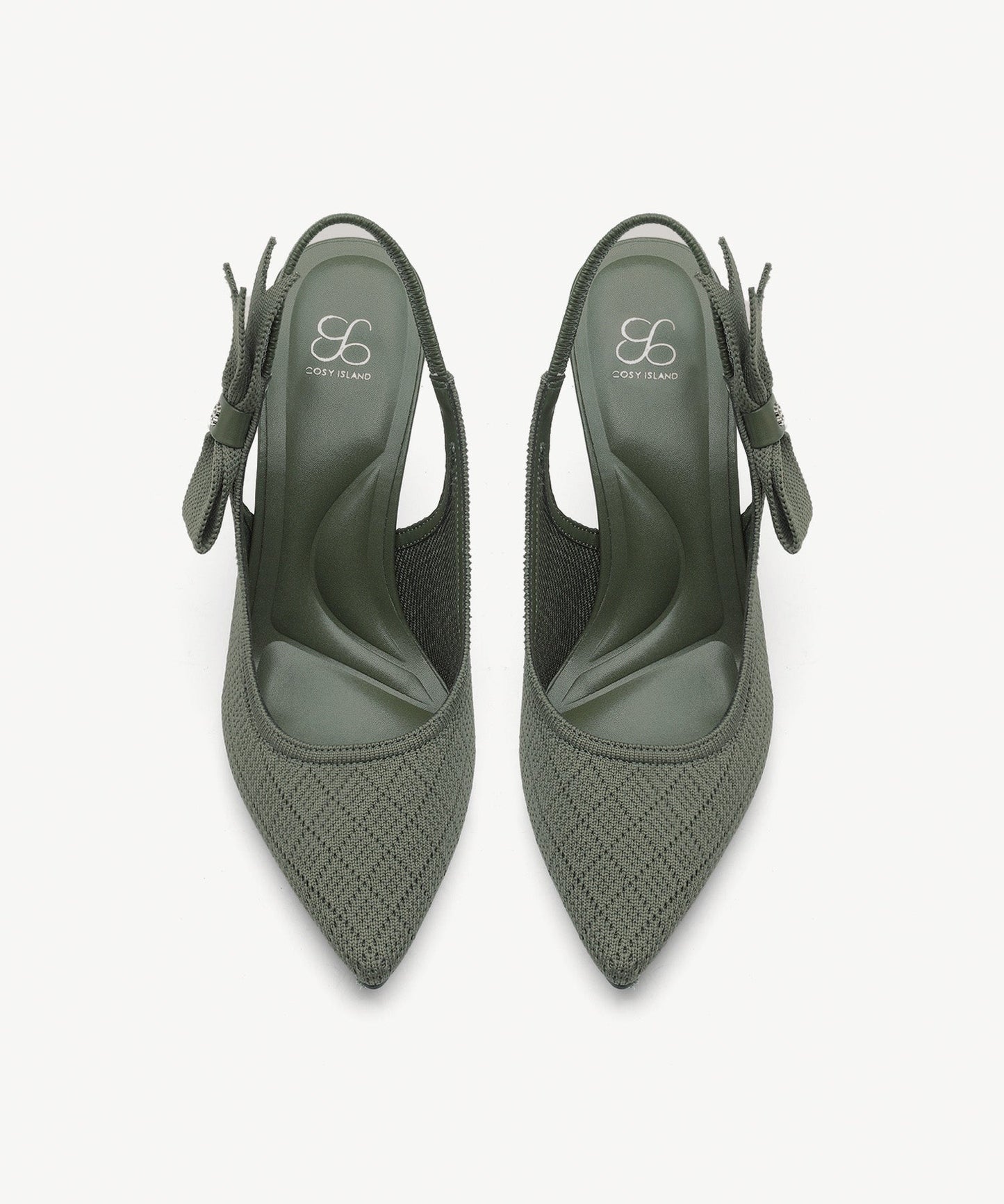 EverLush Bowknot Pointed Toe Heeled Slingback