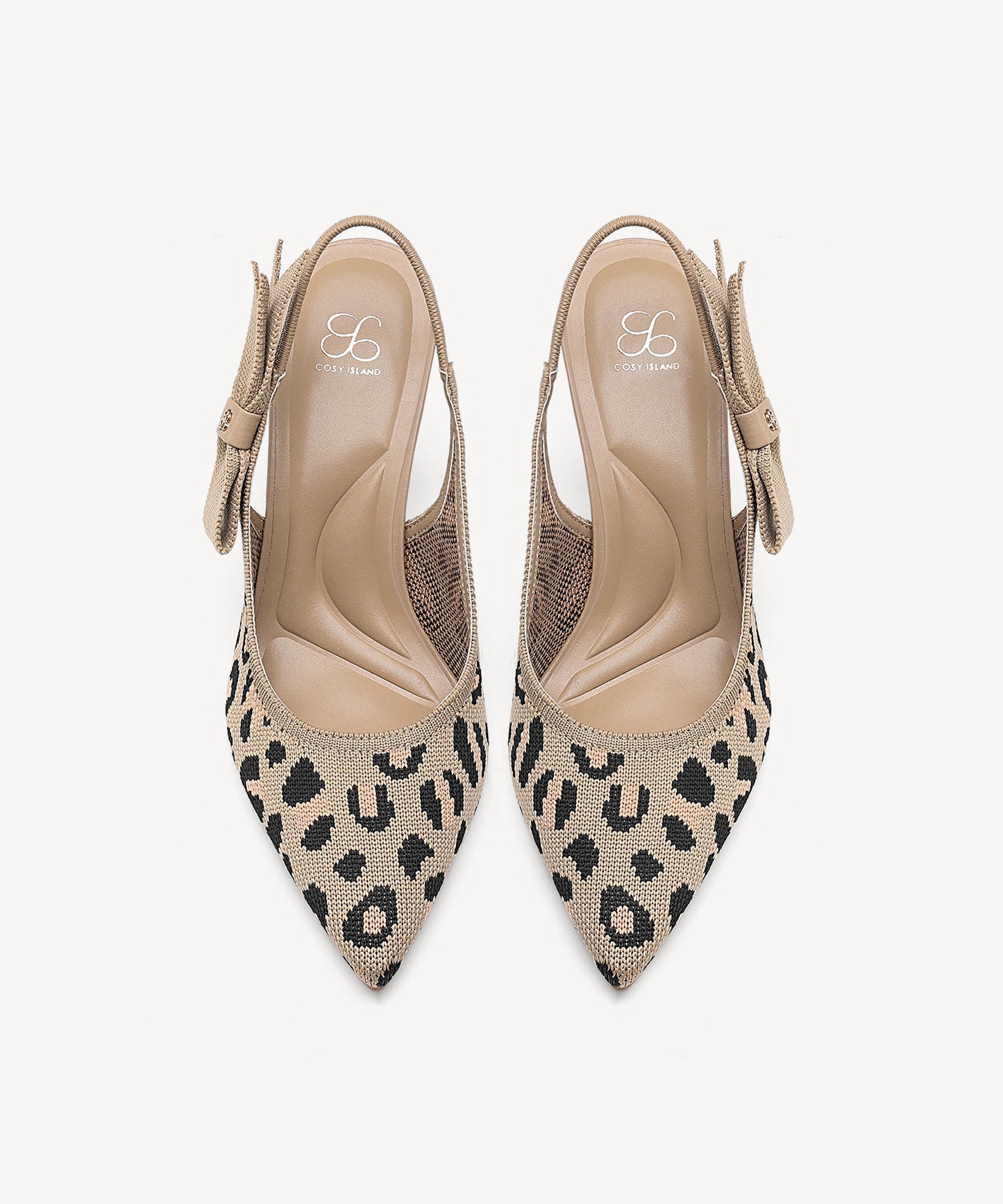 EverLush Bowknot Pointed Toe Heeled Slingback