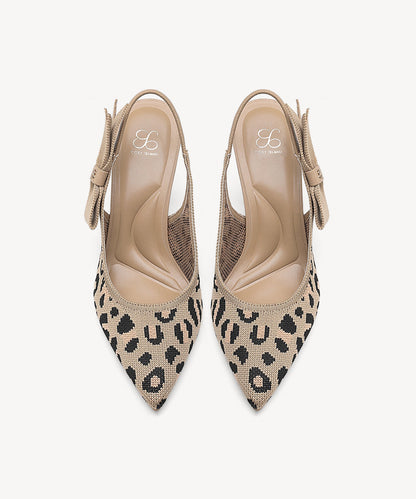 EverLush Bowknot Pointed Toe Heeled Slingback
