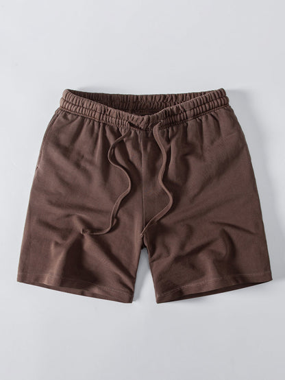 Heavyweight Washed Drop Shoulder T-Shirt & Distressed Shorts Set