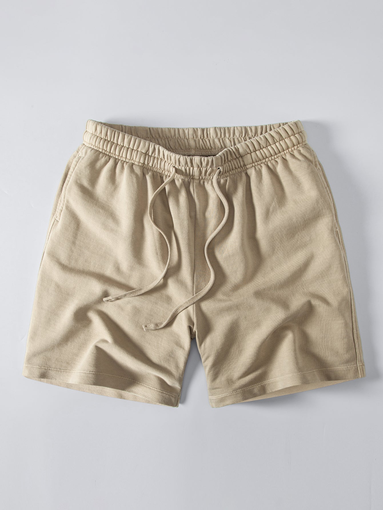 Heavyweight Washed Drop Shoulder T-Shirt & Distressed Shorts Set