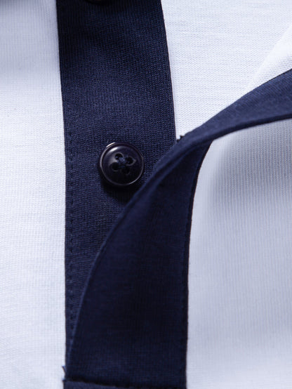Relax Fit Contrast Cotton Polo & Cotton Drawstring 7" Shorts