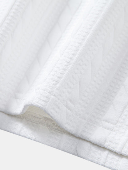 Relax Fit Twisted Jacquard T-Shirt
