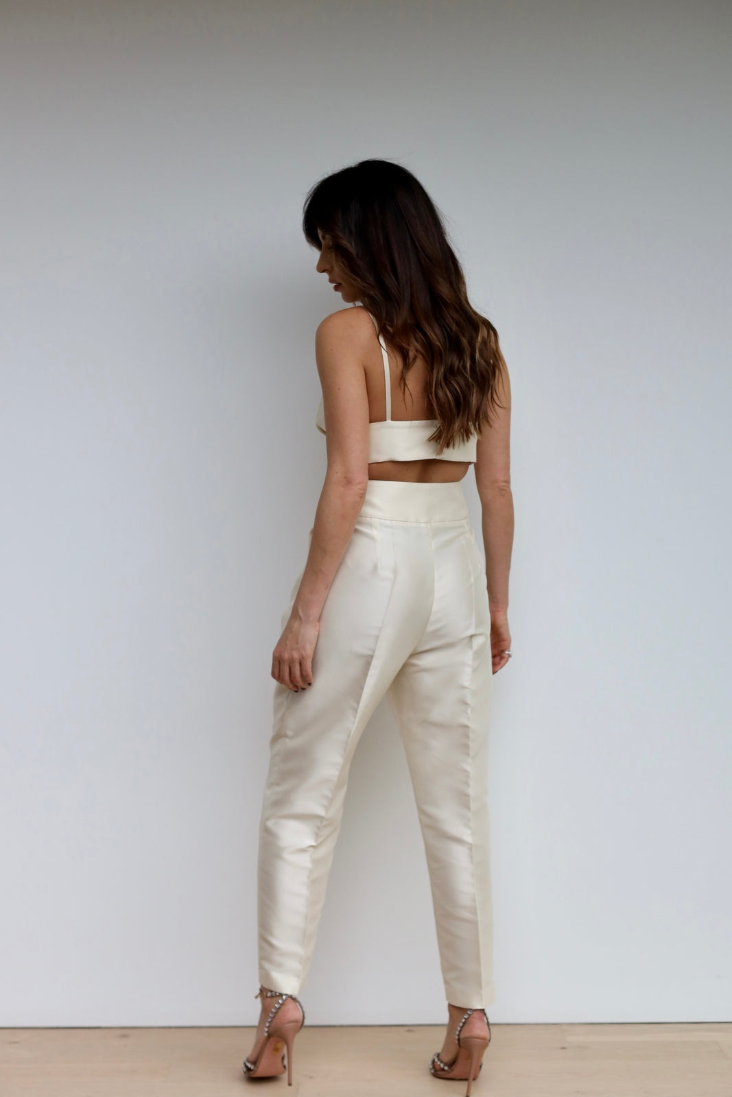 Structured Pearl Trousers 🤍