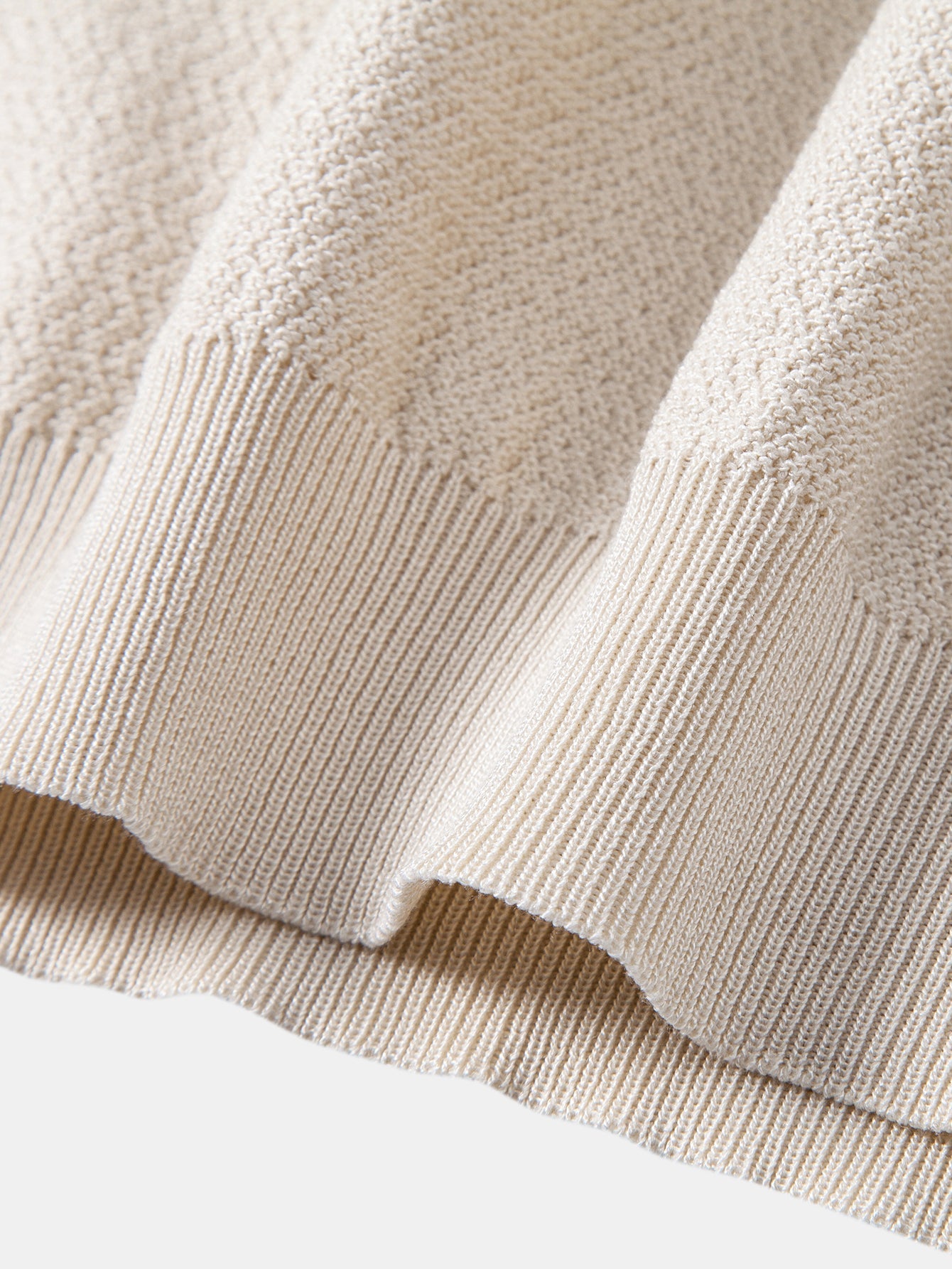 Contrast Zipper Knit Polo