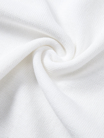 Contrast Trim Twisted Jacquard Knit Polo