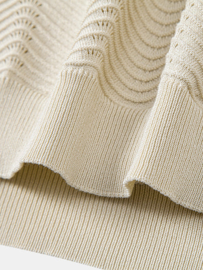 Wave Johnny Collar Knit Polo