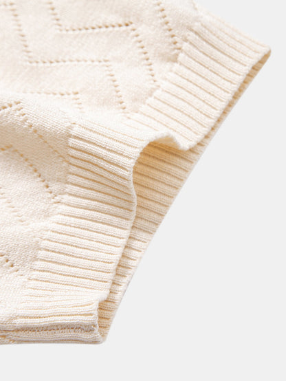 Zig Zag Open Knit Shirt