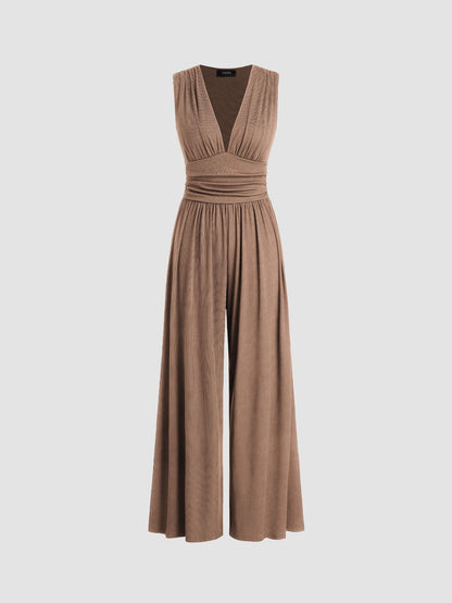 Serena – Tuta elegante senza maniche e pantaloni larghi