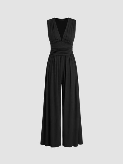 Serena – Tuta elegante senza maniche e pantaloni larghi