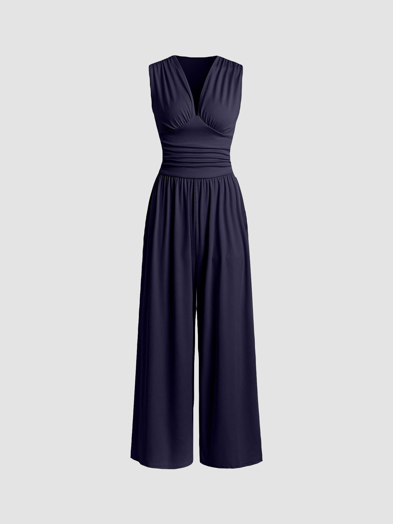 Serena – Tuta elegante senza maniche e pantaloni larghi