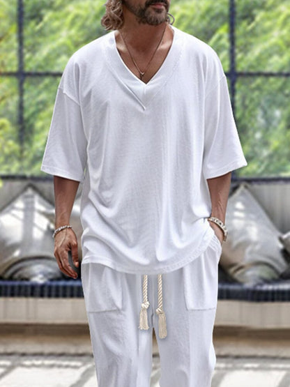 Casual Trendy 2-Piece T-shirt Set