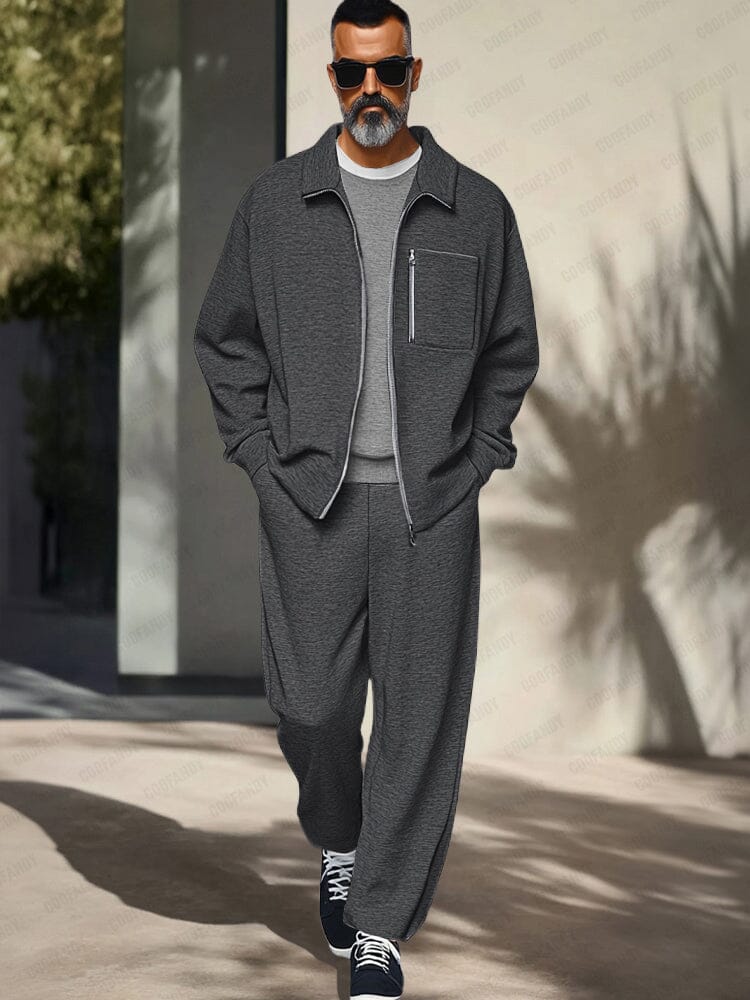 Athleisure Regular Fit Jacket Set