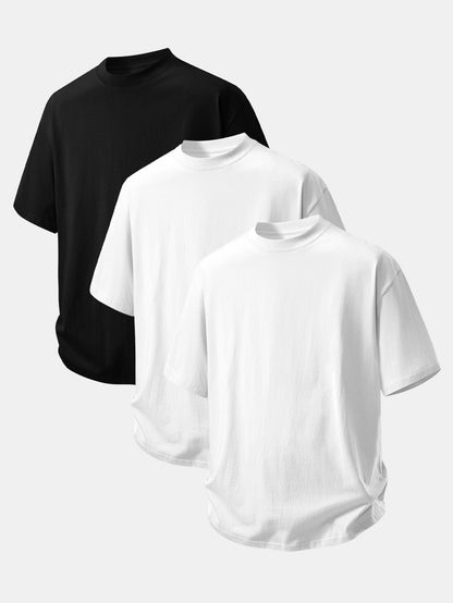 3 Pieces Relax Fit Cotton T-Shirt