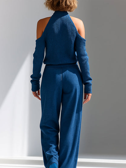 Lapel Single-Breasted Long-Sleeve Maxi Dress