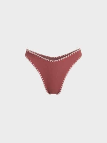 Contrast Stitch Bikini Bottom