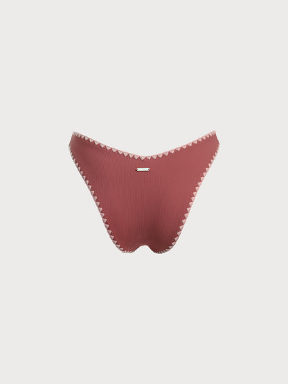 Contrast Stitch Bikini Bottom