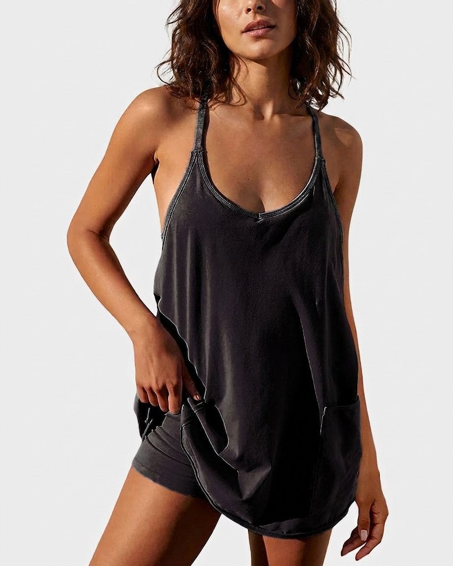 Athletic Lounge Romper Dress