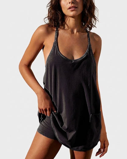 Athletic Lounge Romper Dress
